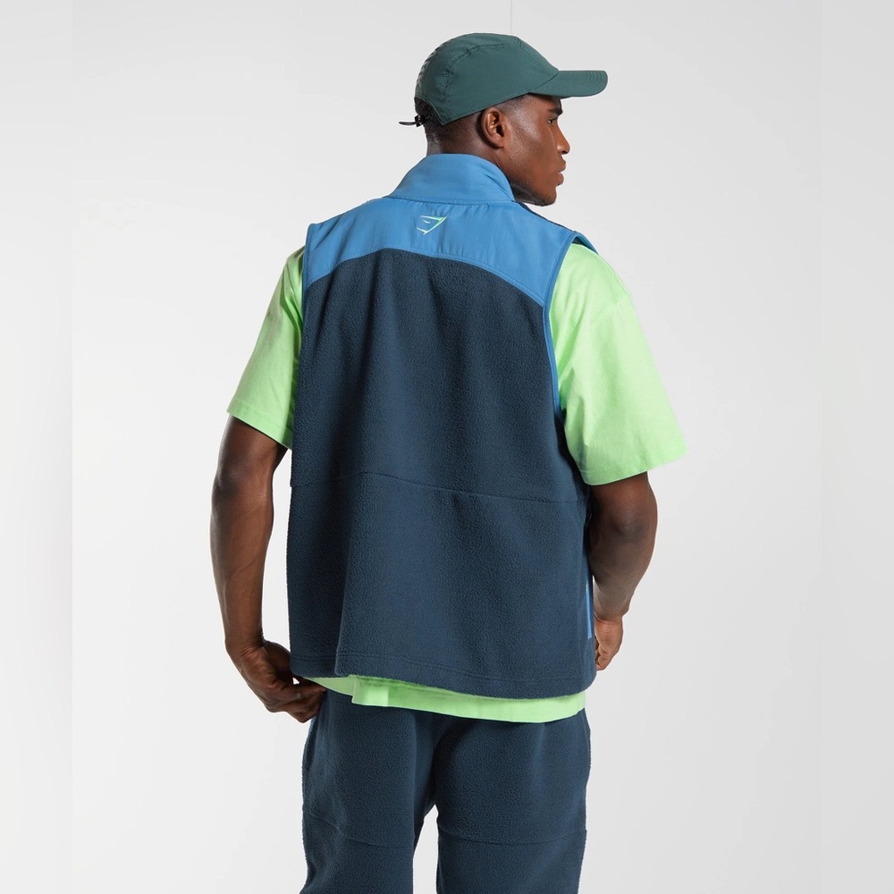 GYMSHARK “vibes” mens‎ fleece vest medium